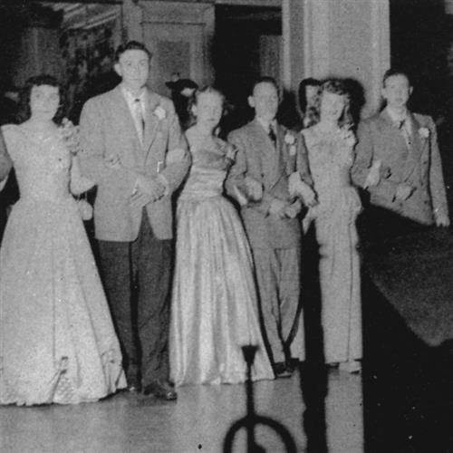 Students at prom 1948